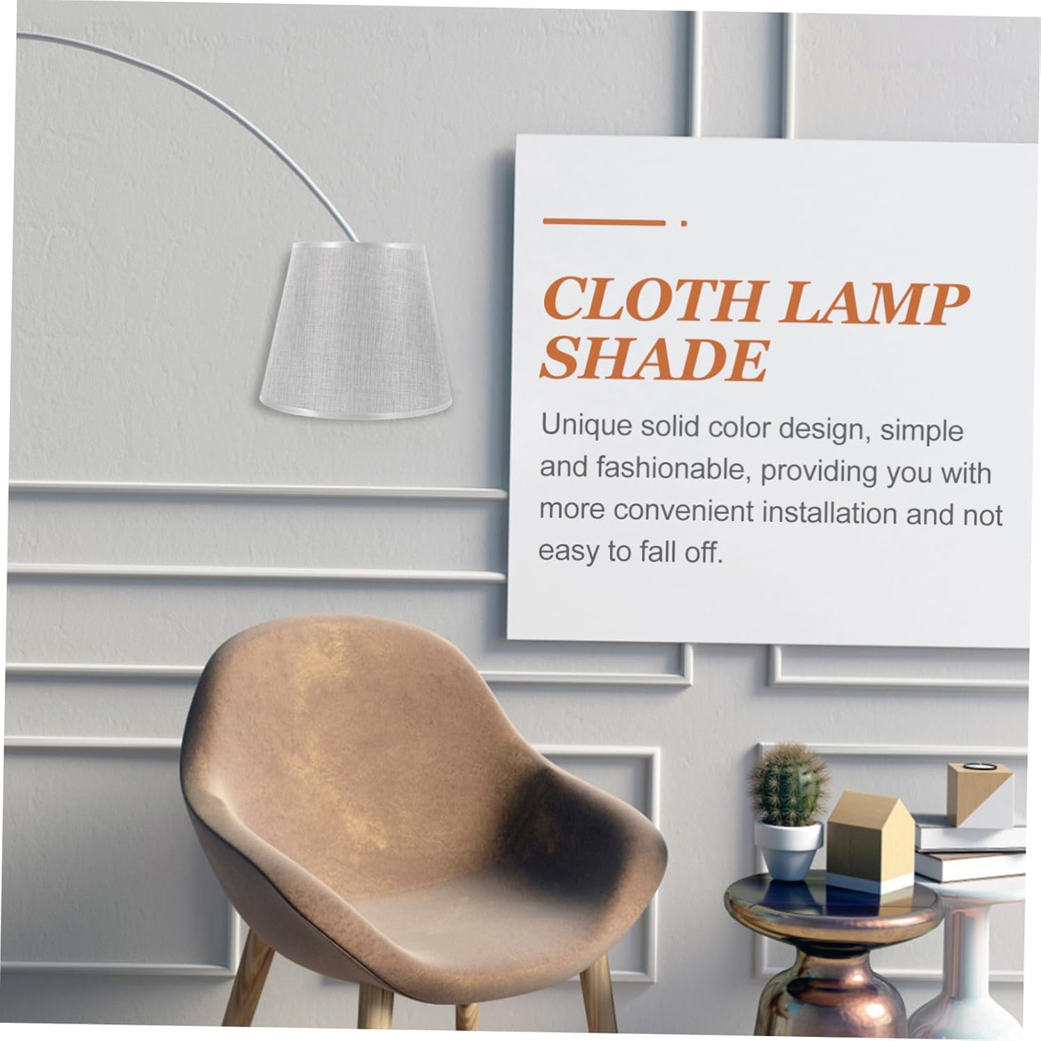 Pure Color Cloth Lamp Shade Replacement Bottom Table Lampshade for Bedroom Living Dust-resistant Fabric Light Fixture Accessory Easy to Install Warm Lighting Cover