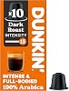 Dunkin' Nespresso Compatible Capsules Dark Roast - 10 Capsules
