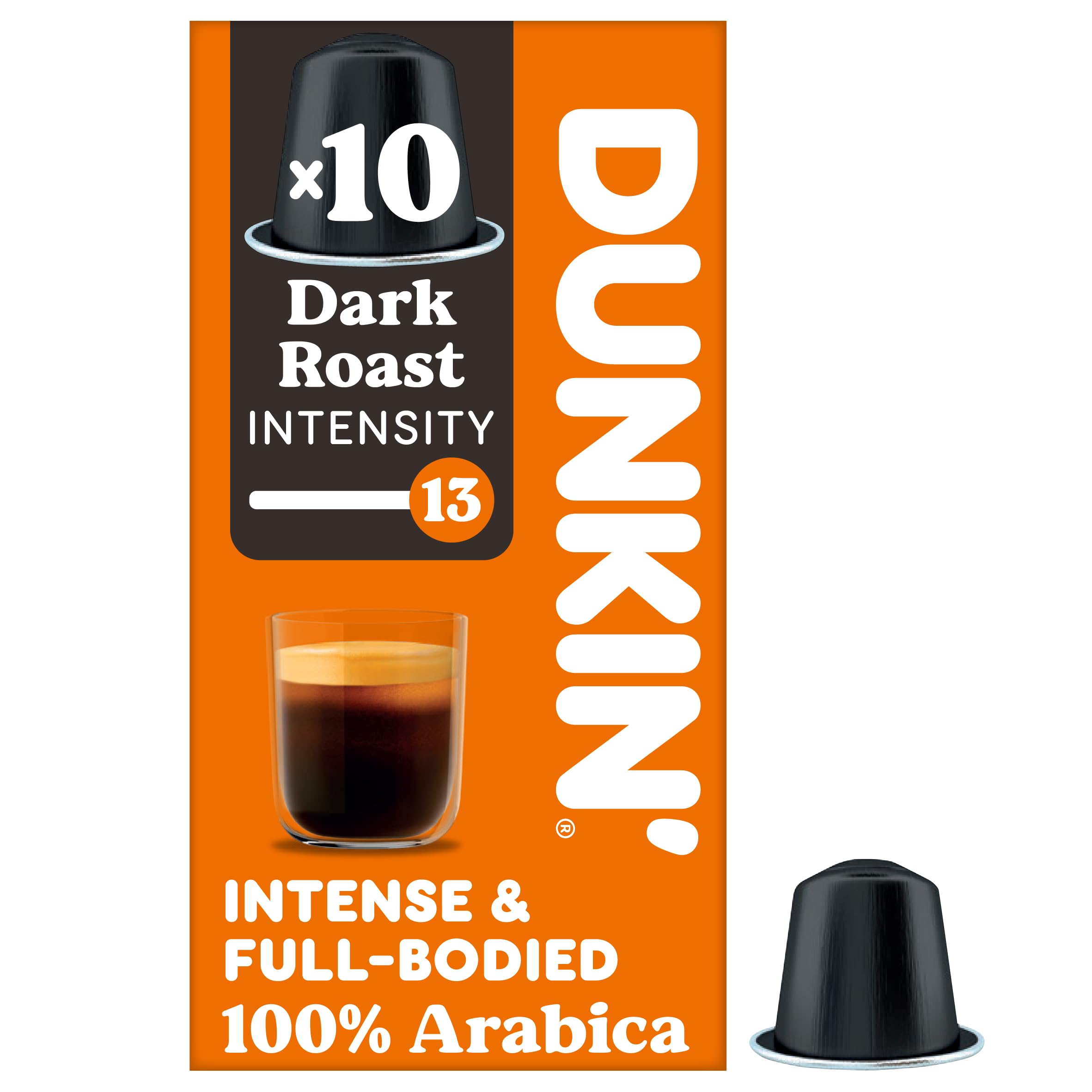 Dunkin Dark Roast Intensity Rich & Smooth 100% Arabica, By Savoy Impex Pack of 10 Capsule (52g)-picture-23