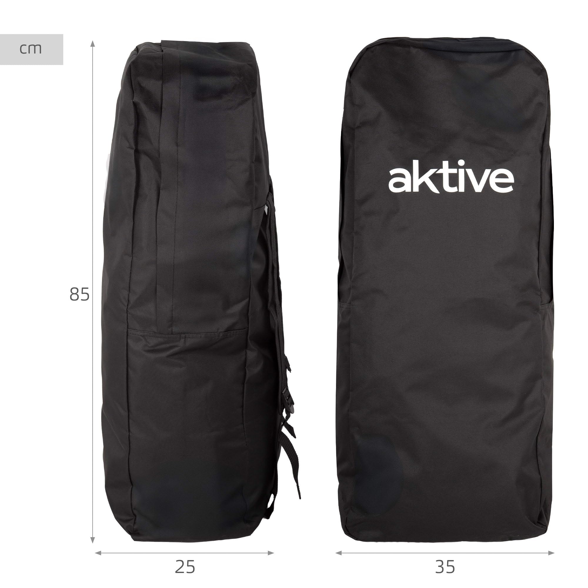 AKTIVE Tabla paddle surf hinchable, Adulto, 340x81x15 cm, Soporta 200 kg, Hinchador con manómetro, Remo ajustable, Kit reparación, Mochila transporte, Accesorios playa (54371)