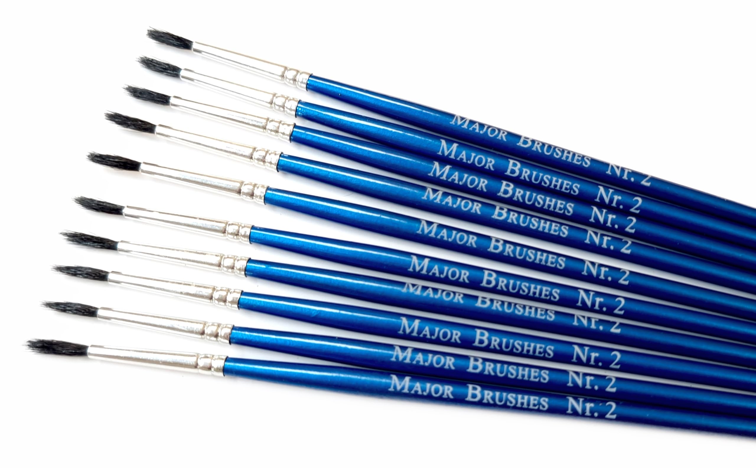 Major Brushes Imitation Squirrel Brushes Size 2 - Pack of 10