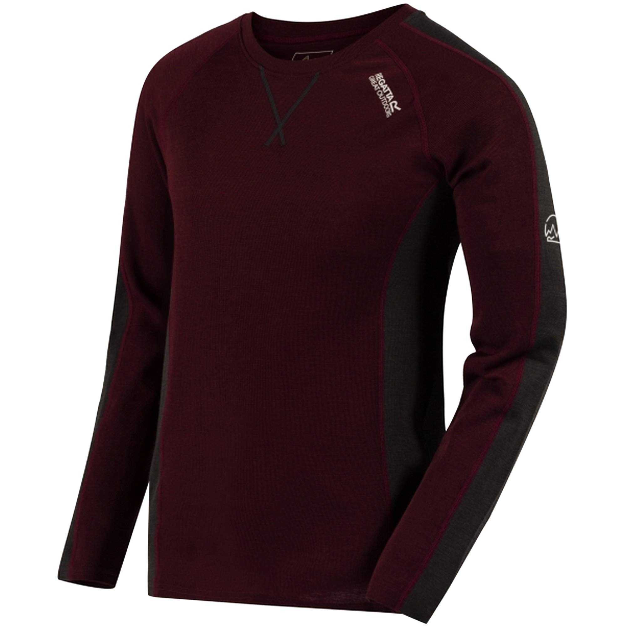 Regatta Haut Manches Longues Isolant Et Doux En Laine Mérino Beru avec Traitement Antibactérien De Contrôle des Odeurs Base Layer Maglia Uomo