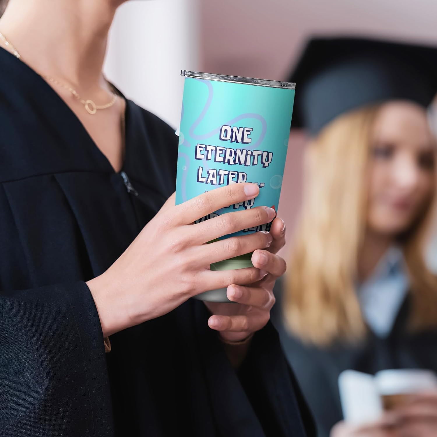 2025 Graduation Gifts for Her, Him - Class of 2025 College Graduation Gifts for Women - Masters Degree Phd Class of 2025 Tumbler With Lid 20 OZ - Image 3