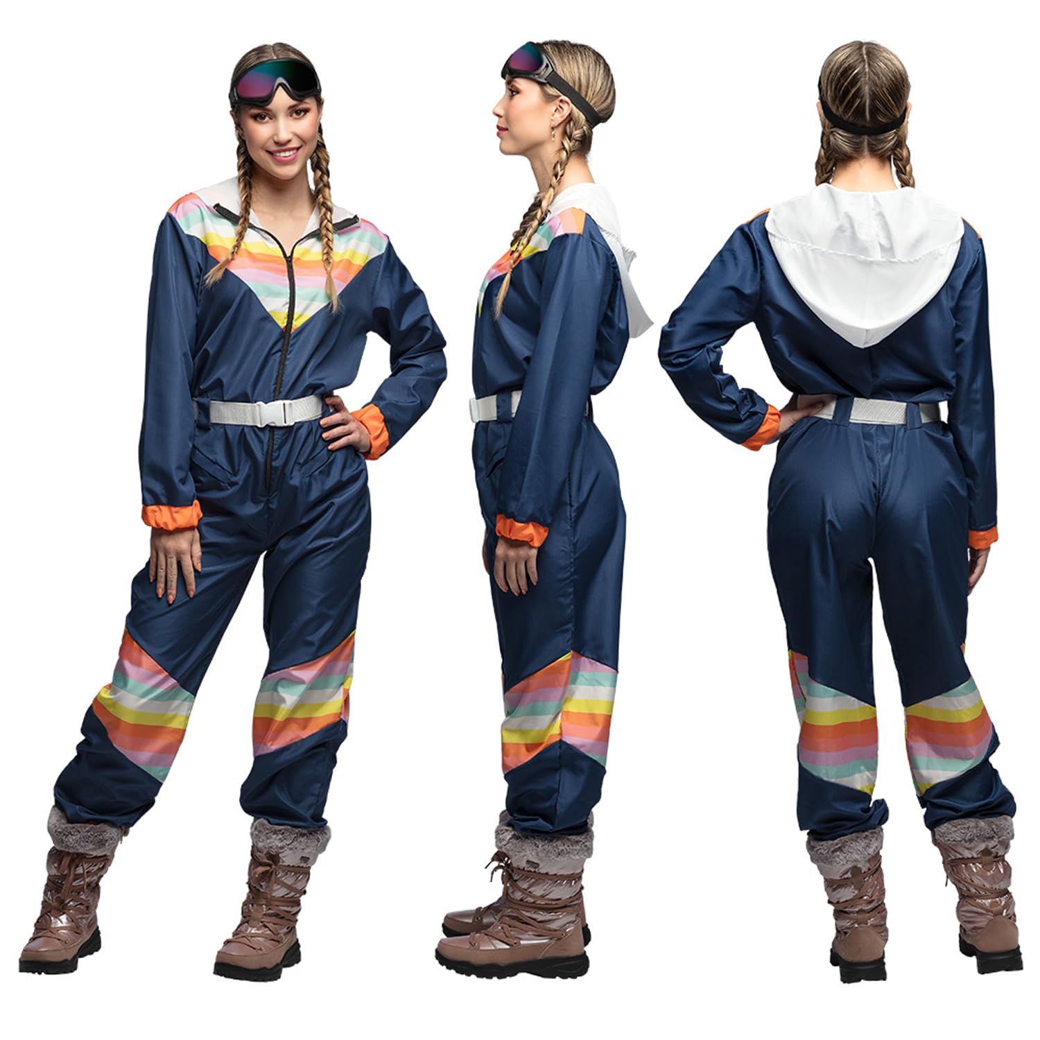 Boland - Combinaison de ski pour femmes, déguisement pour une fête à thème, Halloween ou le carnaval, déguisement des années 80