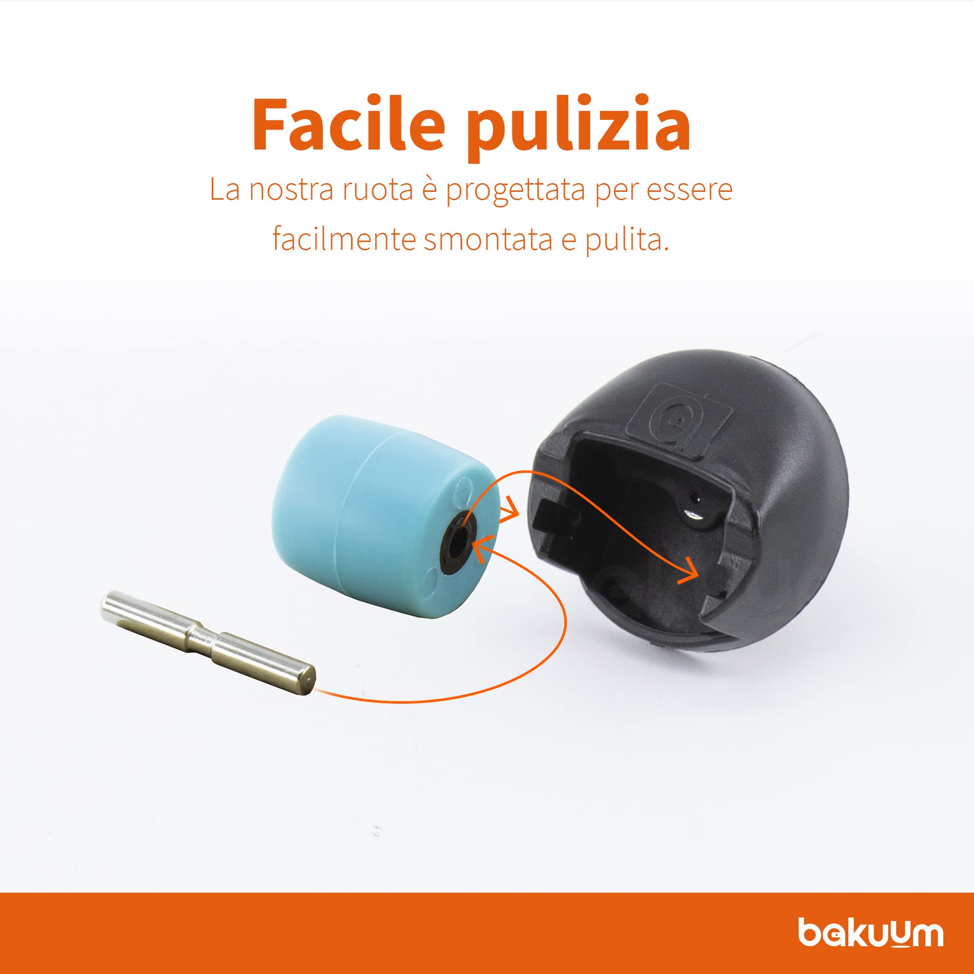 Ruota Di Ricambio Universale Per Aspirapolvere Robot Ruota Di Ricambio Universale In Gomma Per Spazzatrice Accessorio Per Cecotec Conga 3090 94868824