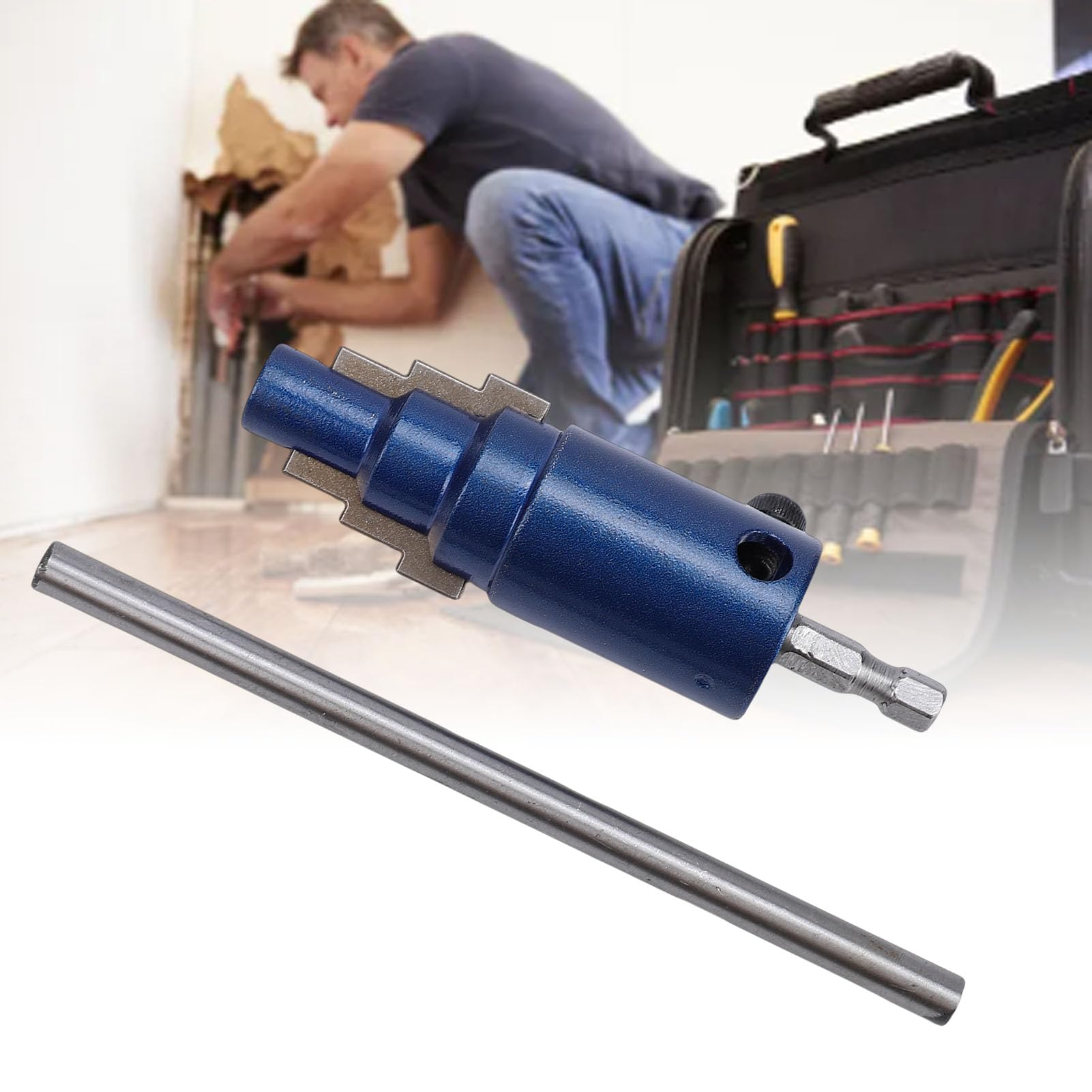 SENECESLI Juego práctico de extractores de tuberías rotas de 1/2, 3/4 y 1 Pulgada para Taladro eléctrico. Llave para tuberías internas. Adecuado para roscas dañadas y rotas.