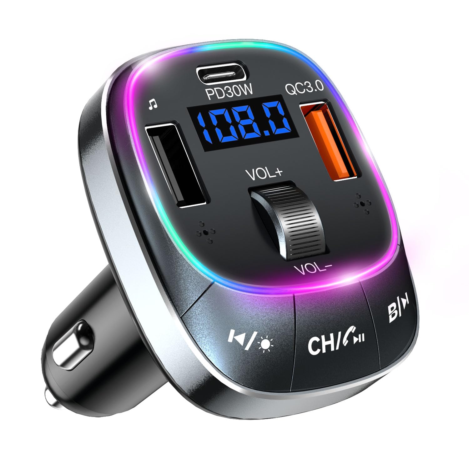 Amazon.co.jp: 【2025新登場】FMトランスミッター Bluetooth 5.3