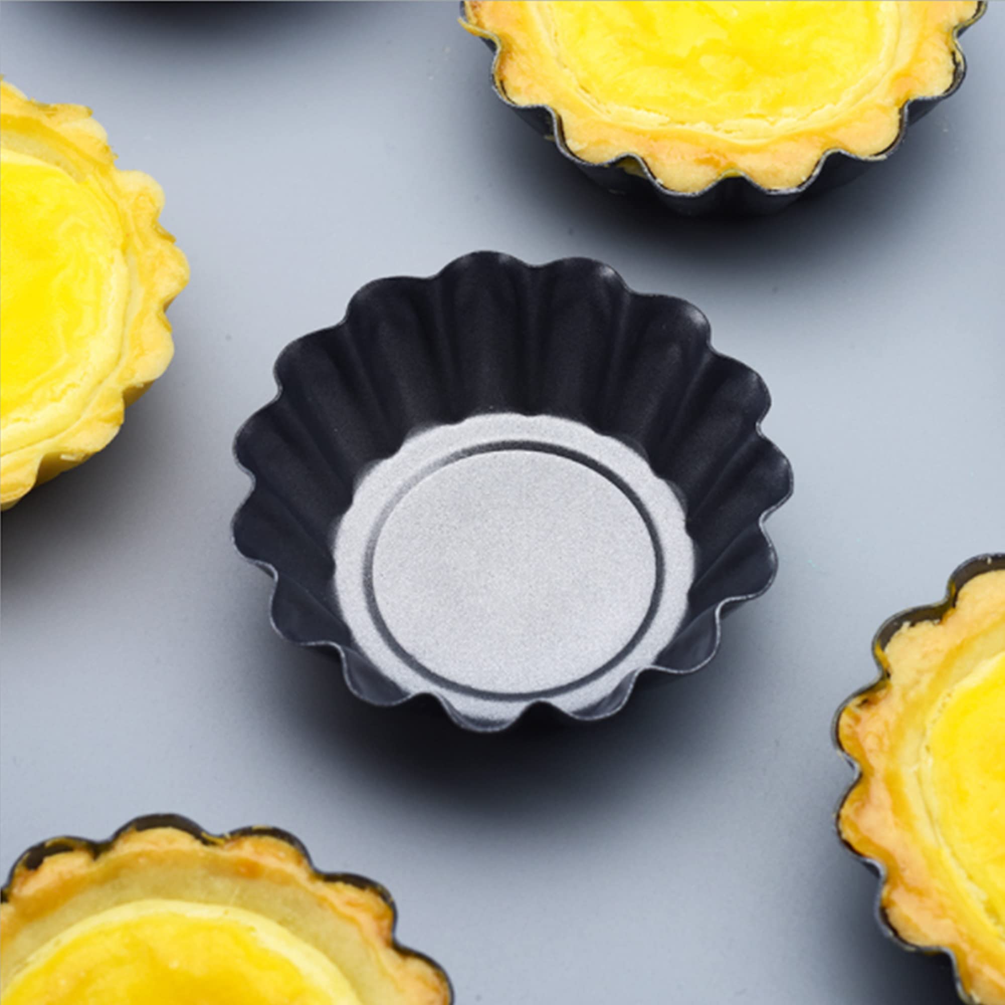 Stampo Per Crostata In Acciaio Al Carbonio | 32 Cm | 7 Strati Antiaderente | Per Dolci E Salate | Nero - Foto 8