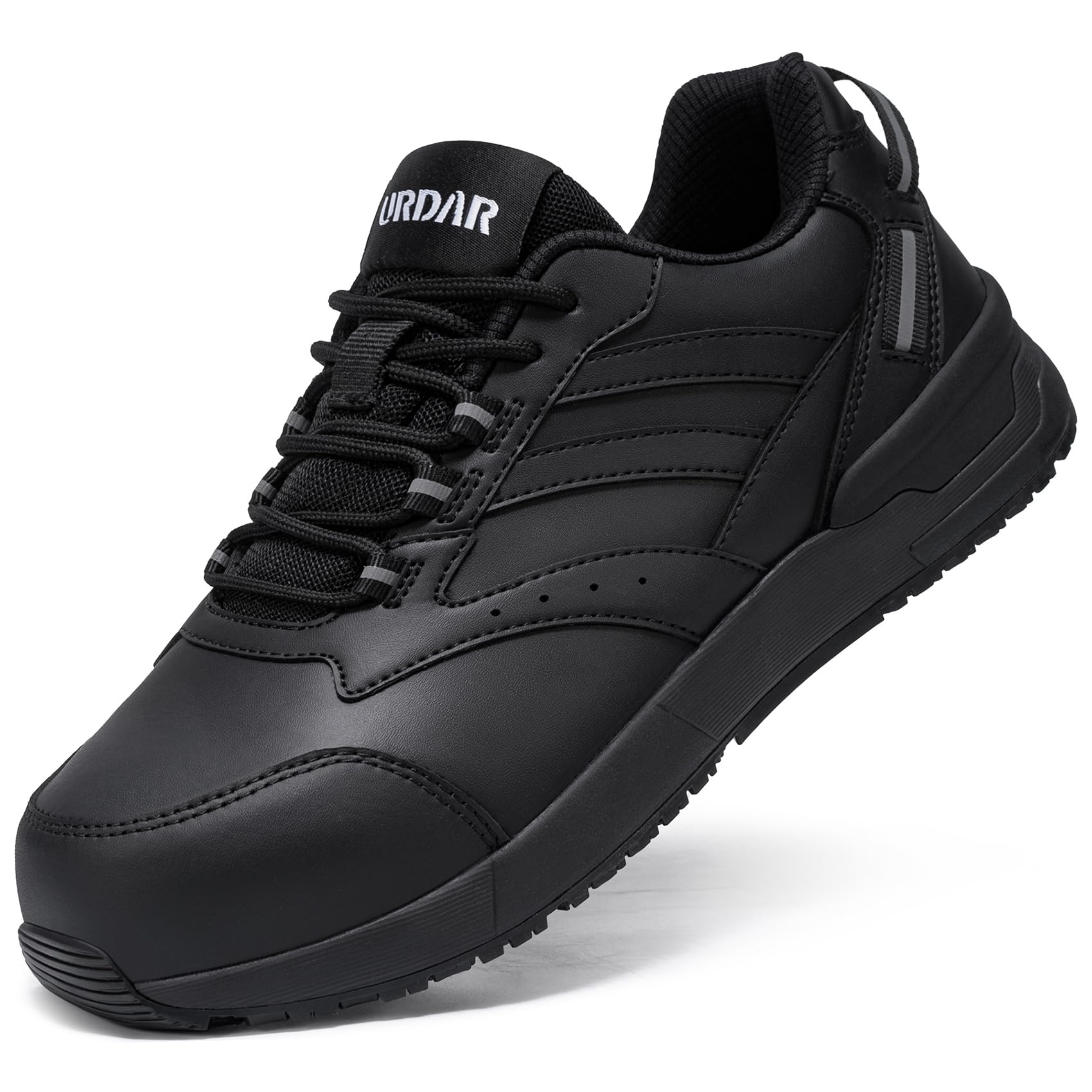 Safety Shoes Men's Work Shoes with Steel Toe Cap Lightweight SRC Non-Slip Sporty Protective Shoes Size 36-49 EU, carbon black, 41.5 EU-image-29