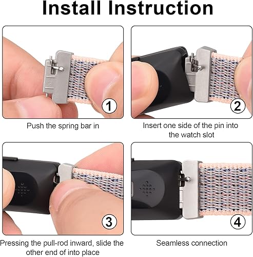 Miniatura 3 de Correas de nailon Ace 3 compatibles con Fitbit Ace 3 para niños y niñas suaves y agradables al tacto transpirables Ace 3 para niños correa de reloj