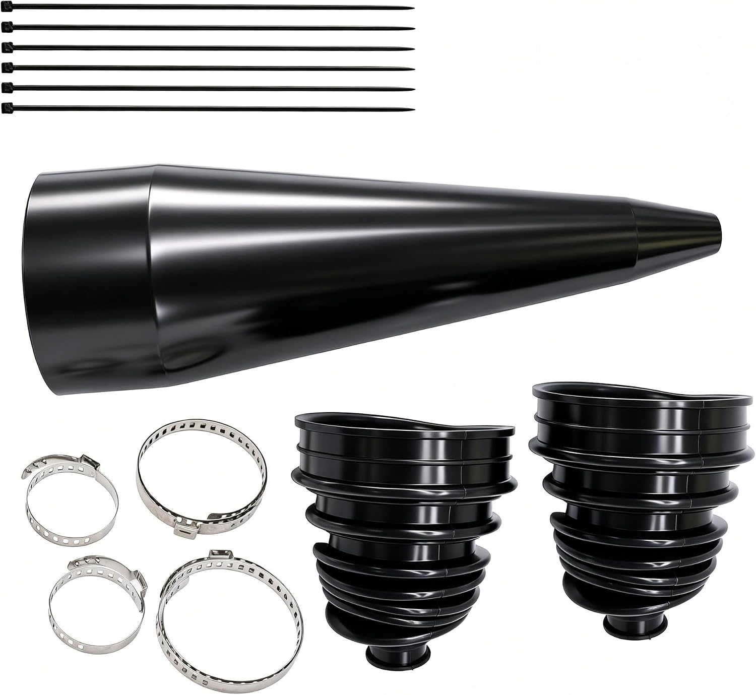 Universal Silicone CV Axle Boot Constant Flexible Velocity Joint Constant-velocity Dust Cover CV Boot Anti-aging Wear Resistance (2pcs)