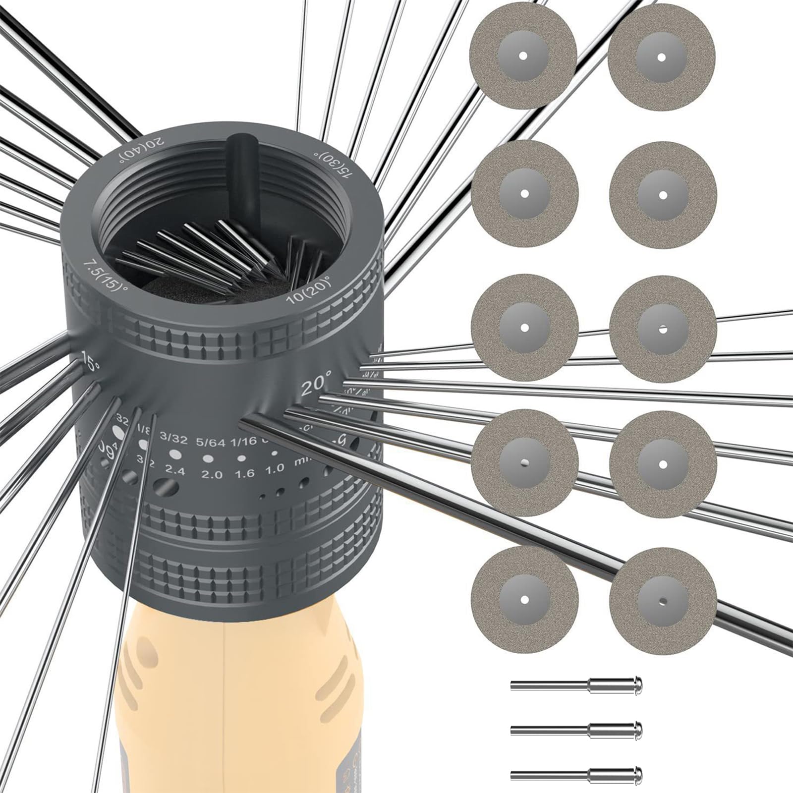 Outil de soudage TIG avec meule double diamant pour finitions industrielles