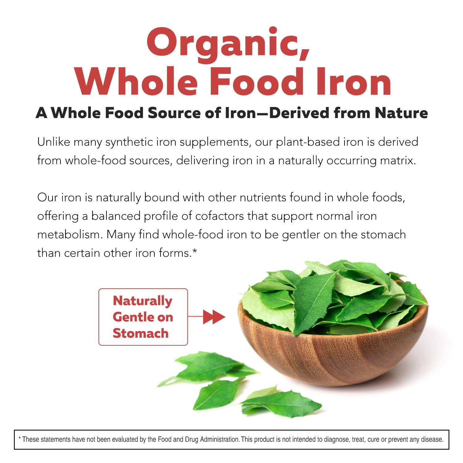 Amazon.com: Organic Iron Supplement | Whole Food Mineral
