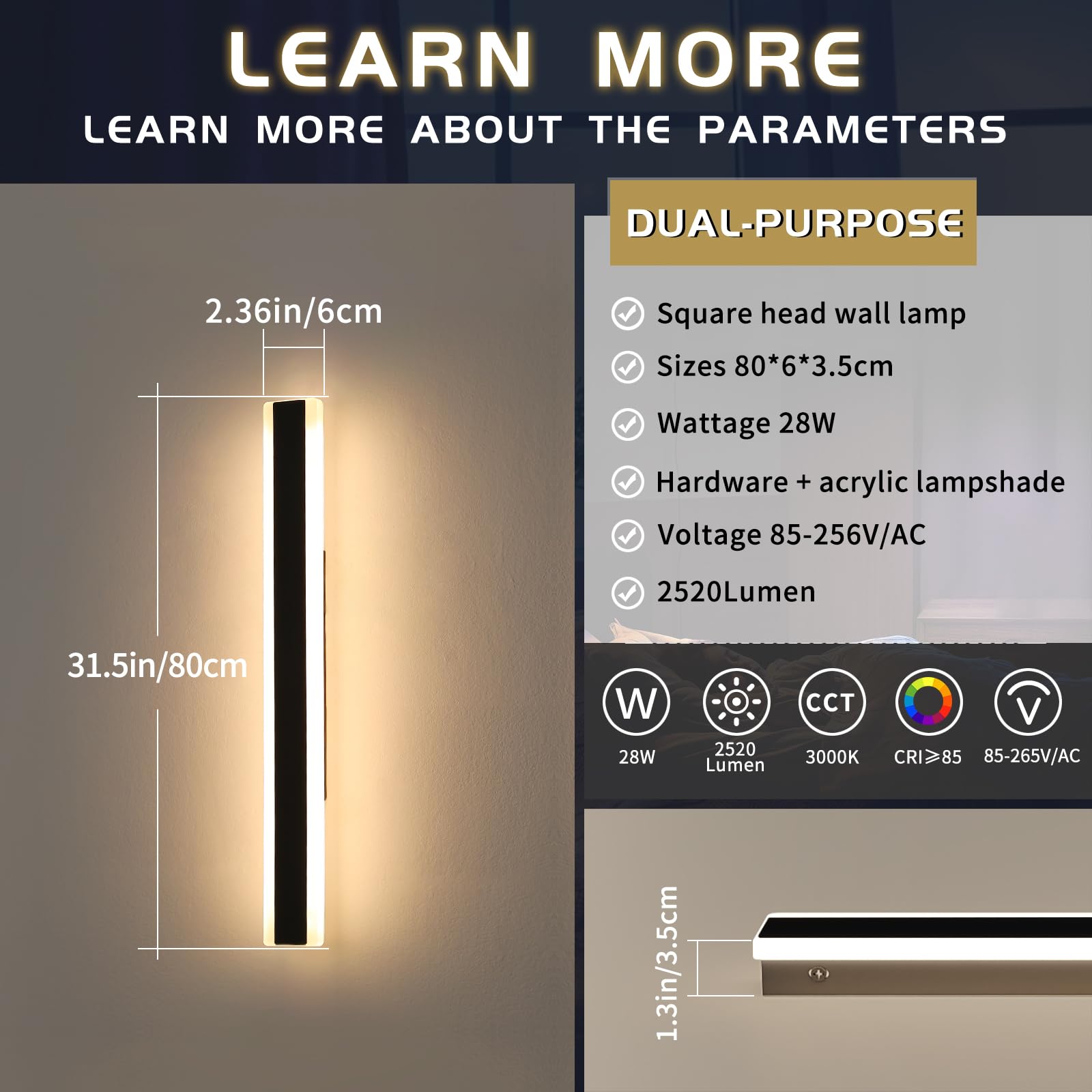 Mikeru IP65 Outdoor Wall Lights - Image 2