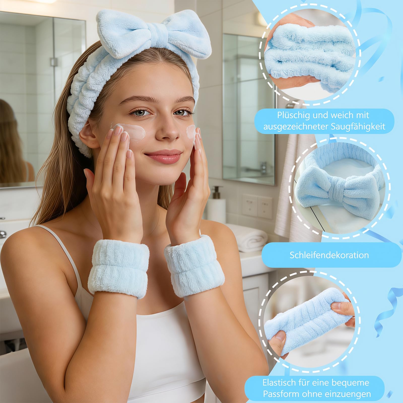 6 tlg Geschenke für Mädchen Teenager 9 10 11 12 13 14 15 16 Jahre, Geschenke für Frauen, Weihnachten Geburtstag Geschenk Mädchen Teenager Frauen für Beste Freundin Schwester Mama Blau