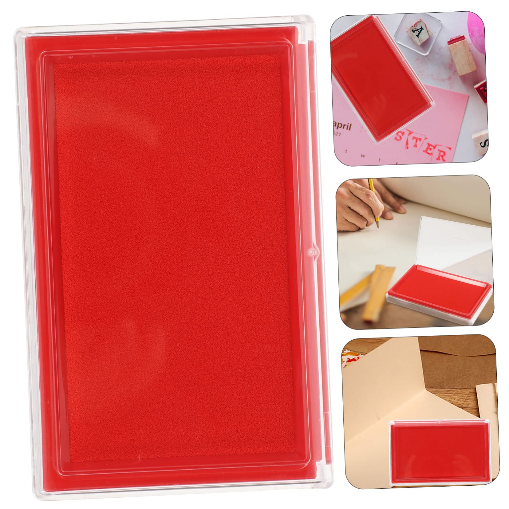 COHEALI 3pezzi Tampone per Calligrafia Multiuso con Scatola Trasparente Inchiostro per Pittura e Decorazione per Scuola e Ufficio Design Compatto e Riutilizzabile per Studenti e Artisti