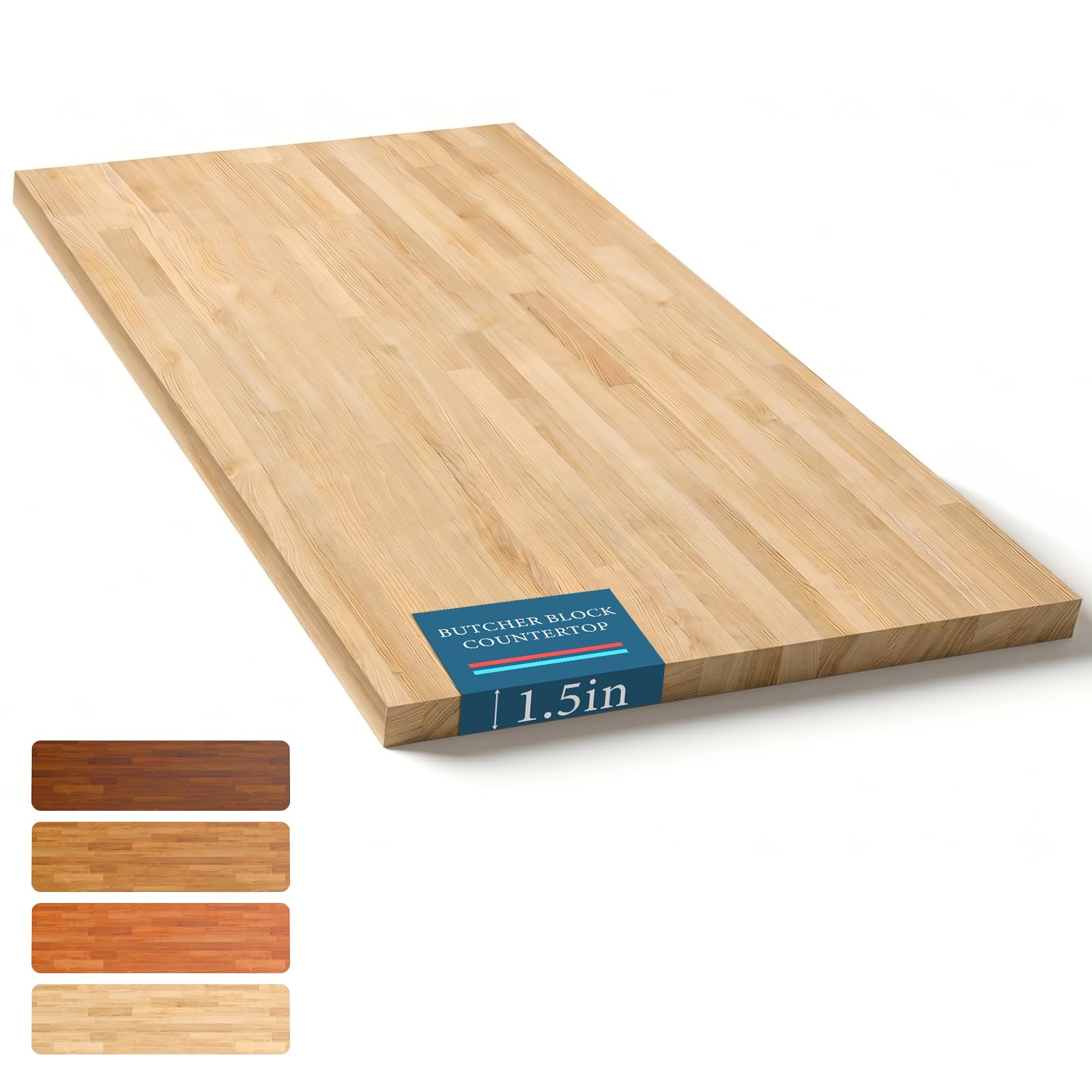 Gracava Unfinished Birch Butcher Block Countertop