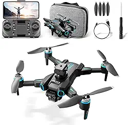 Drone com Câmera 4K, Controle Remoto, 100m de Alcance Gps Profissional Drone Fpv, Brinquedos Educativos, Bateria 3.7V 1800mAh, 90 Min Carregamento, com Bolsa de Transporte (4K 503)