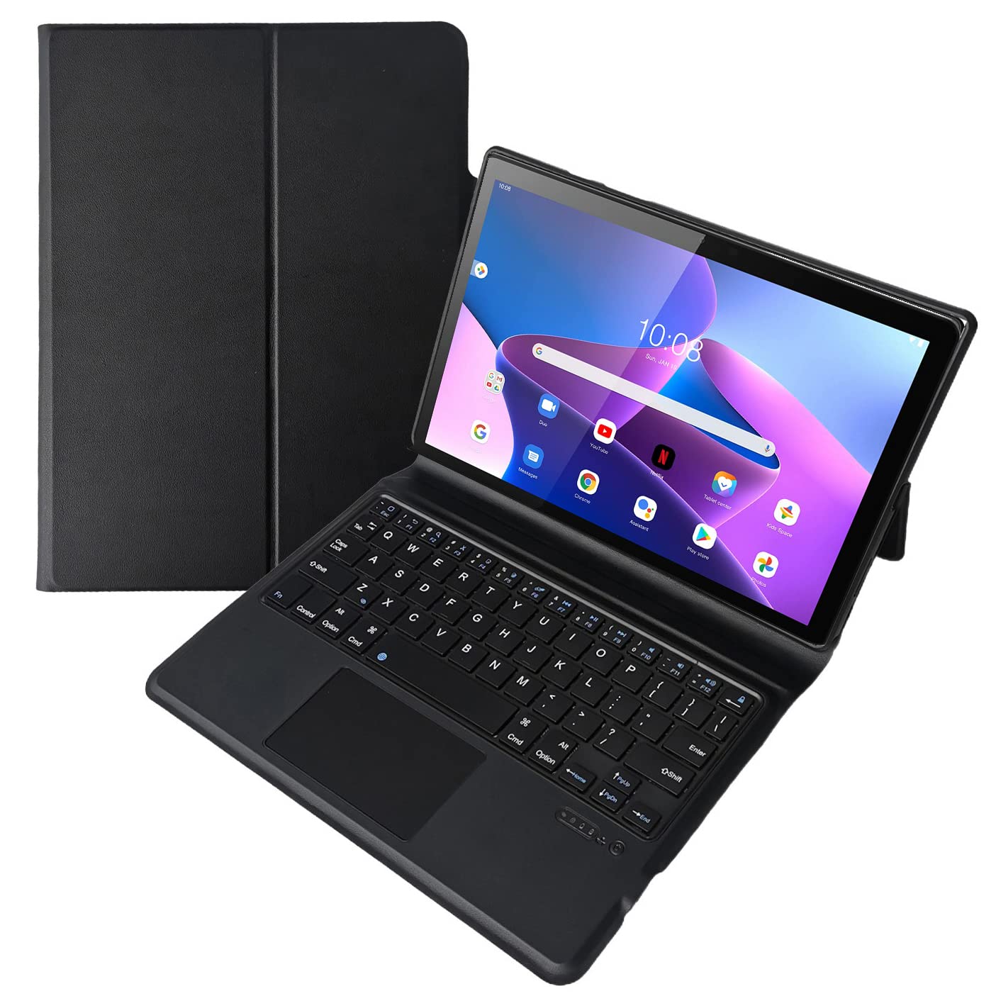 ProElite Wireless Bluetooth TouchPad Keyboard flip case Cover for Lenovo Tab M10 FHD Plus 3rd Gen 10.6 inch (Will Not Fit M10 5G Model), Black (B0C3LRQ4RF) Amazon Price History, Amazon Price Tracker