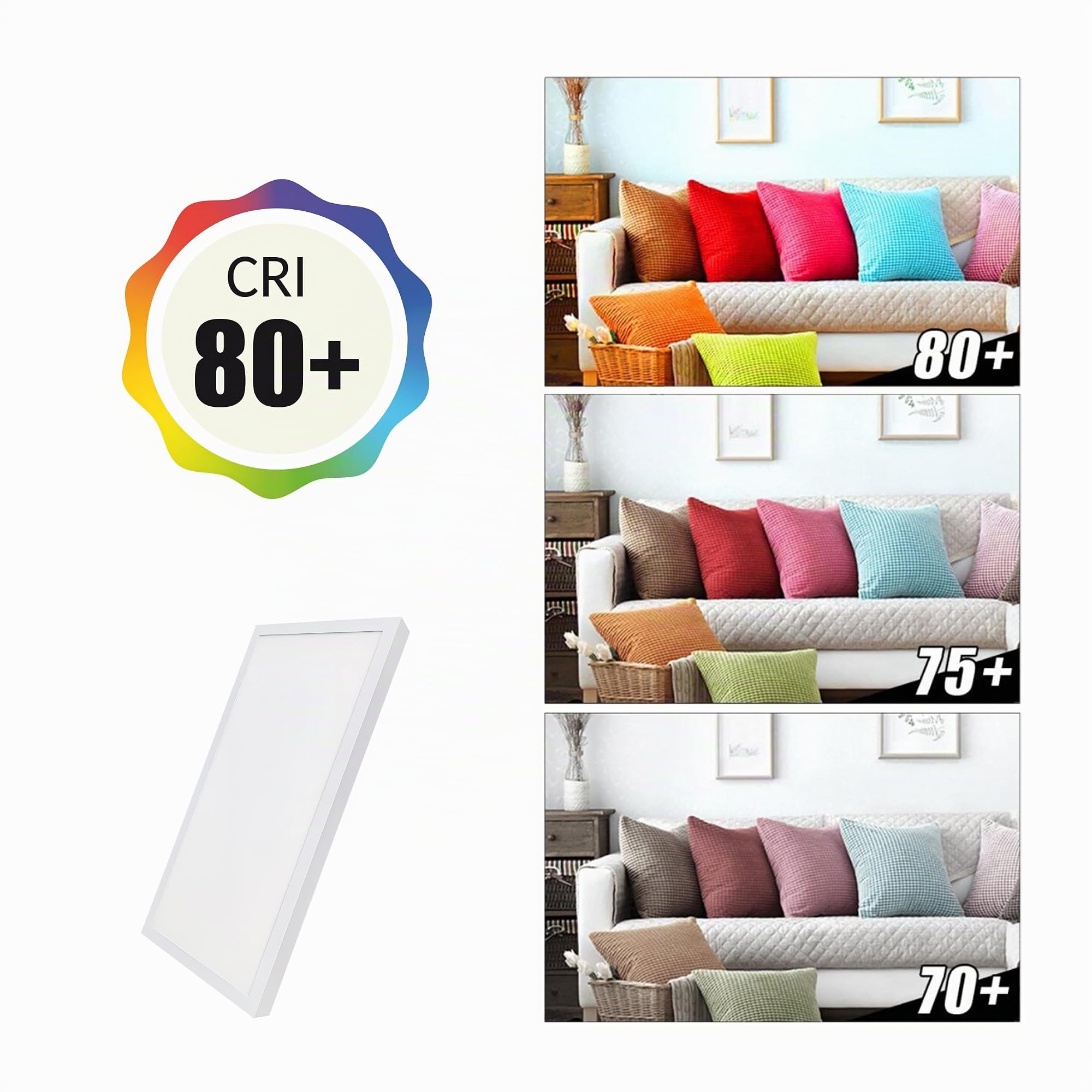 Panneau LED Surface 60x30cm 36W CCT 4000 Lumens Driver inclus