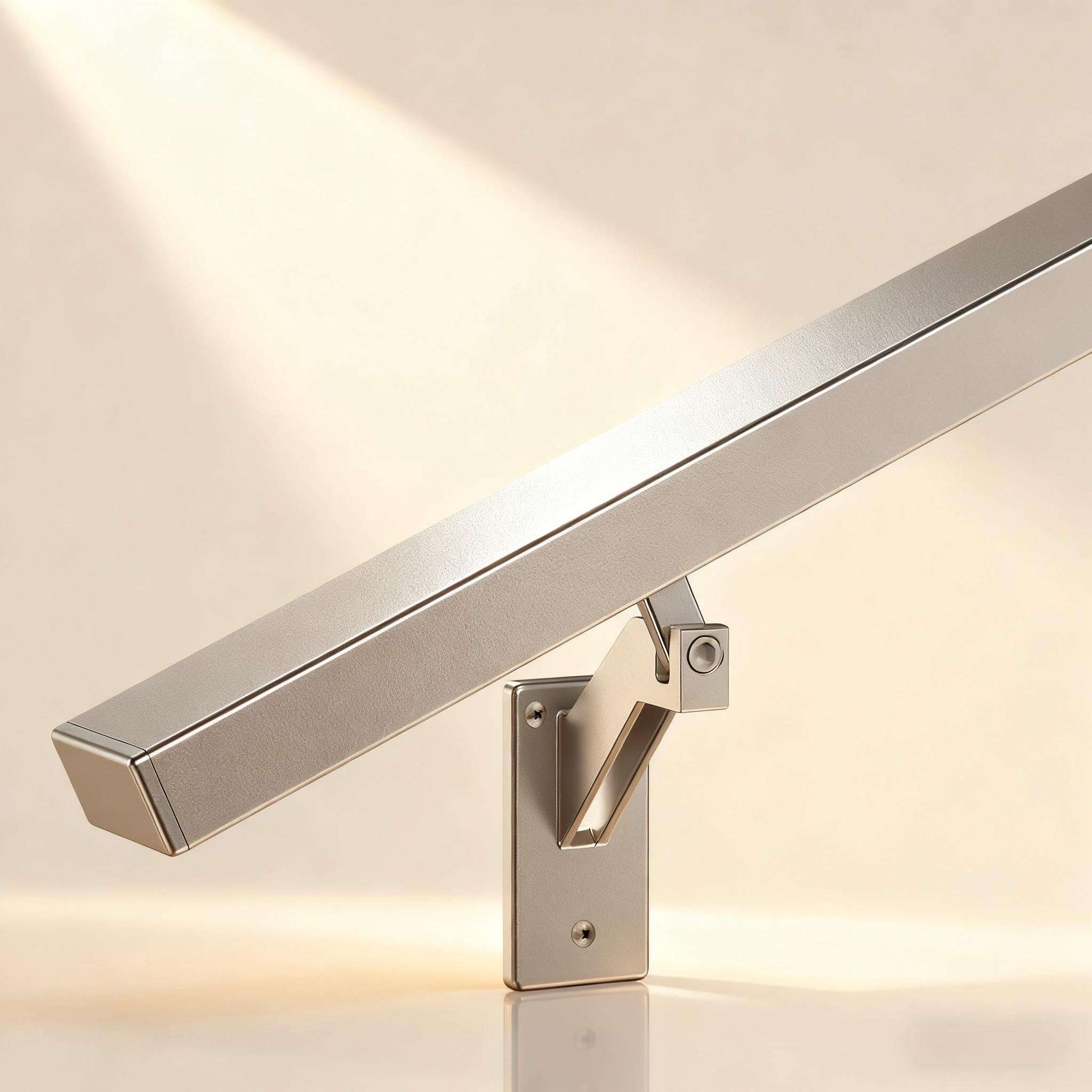 Rampe d'appui escalier 1,2 m en aluminium, solution antichute pour l'extérieur et l'intérieur