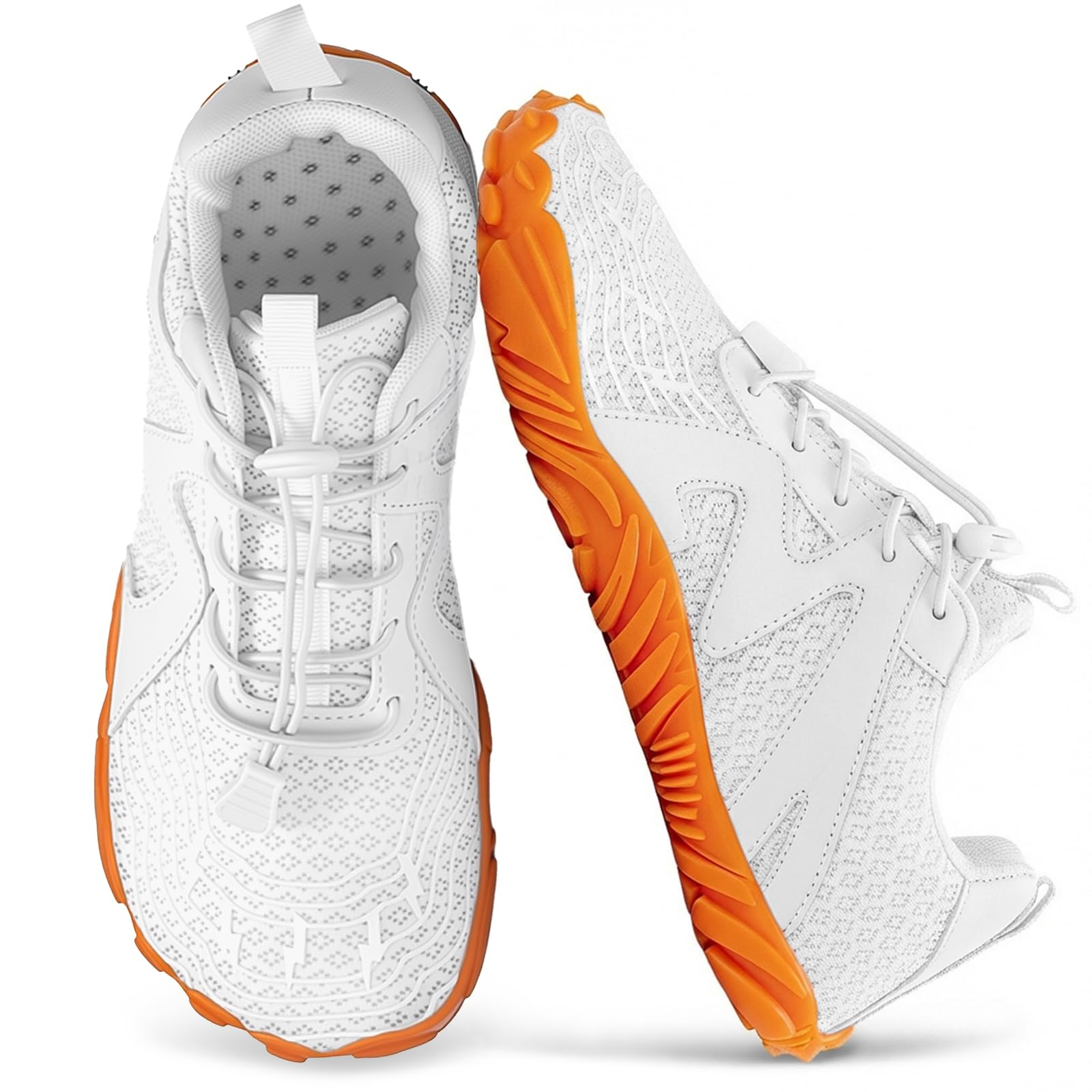 Barefoot Shoes Women Men Footwear, Wide Toe Box Hiking Zero Drop Non-Slip Quick-Dry River Boat Pool Beach Water Shoes, Lightweight Swimming Running Walking Sneakers Unisex, White-new, 9.5 Women-image-7
