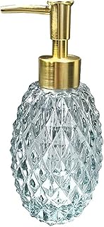 YXSH Szklany dozownik balsamu, szampon żel pod prysznic balsam butelka prasa pompa głowica ręczna blat pojemnik na płyny zestaw akcesoriów łazienkowych