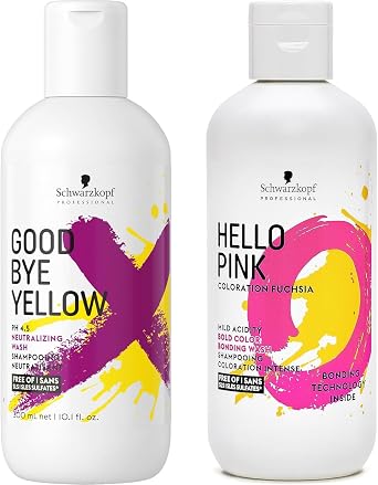 Goodbye Yellow Goodbye Yellow & Hello Pink Murasaki Shampoo Salon Exclusive Anti-Yellowing Schwarzkopf Professional
