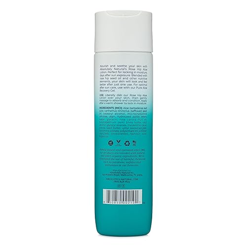 Miniatura 7 de Absolutely Natural - Loción para después del sol hecha con aceites de rosa cadera aloe y vitamina E loción para aliviar las quemaduras solares para