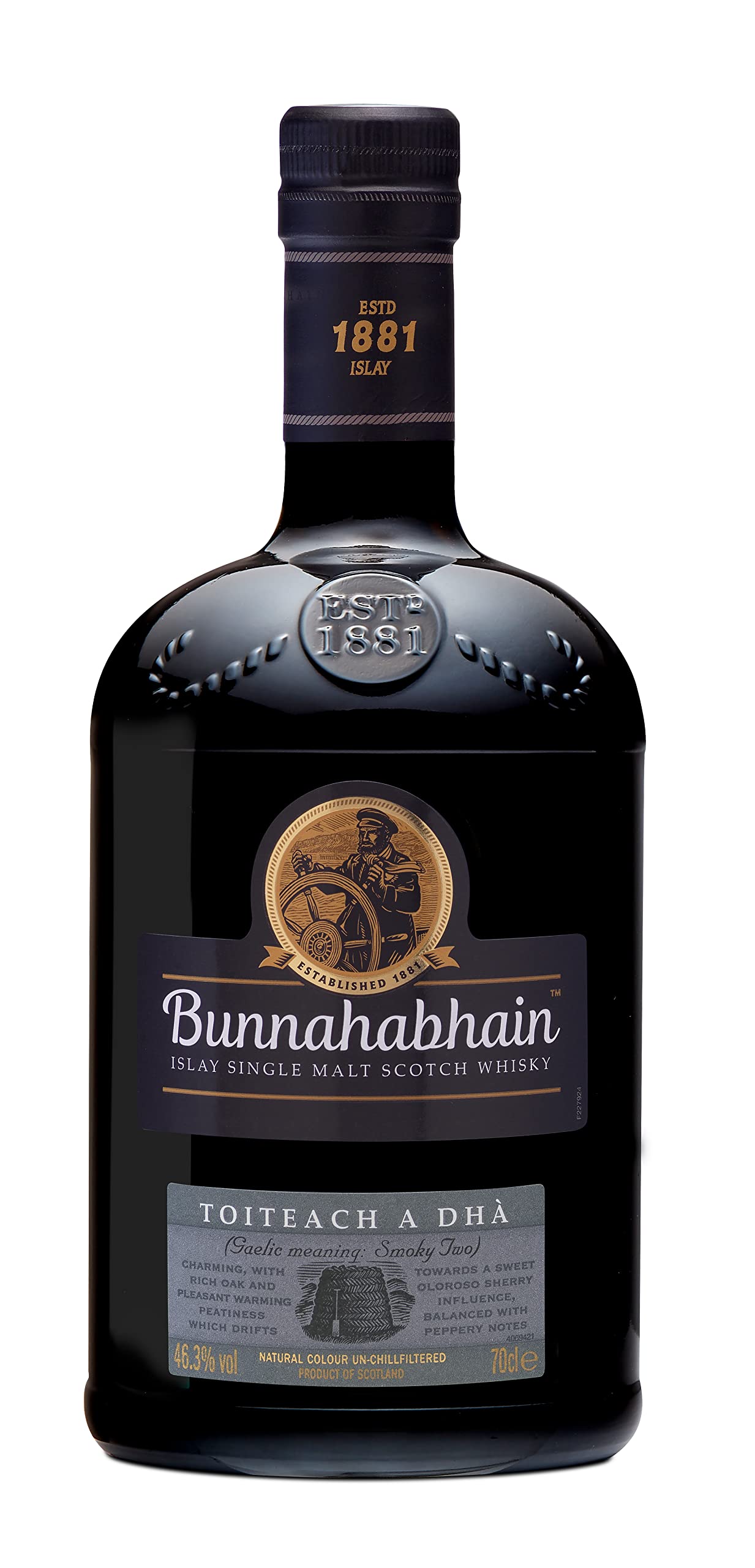 Bunnahabhain Toiteach A DHÀ Single Malt Scotch Whisky en caja de regalo, 700 ml