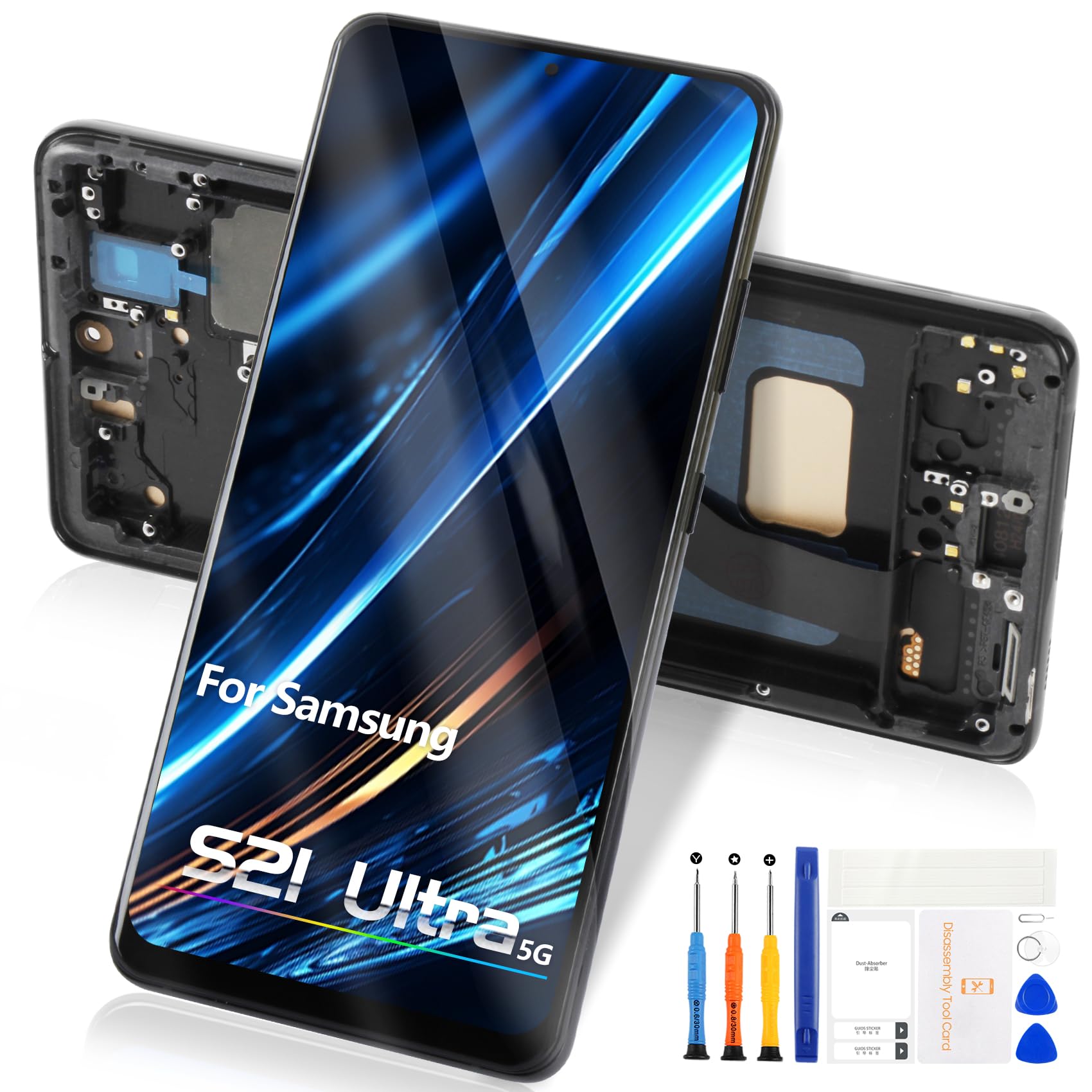Schermo LCD per Samsung Galaxy S21 Ultra 5G SM-G998B Display con Cornice
