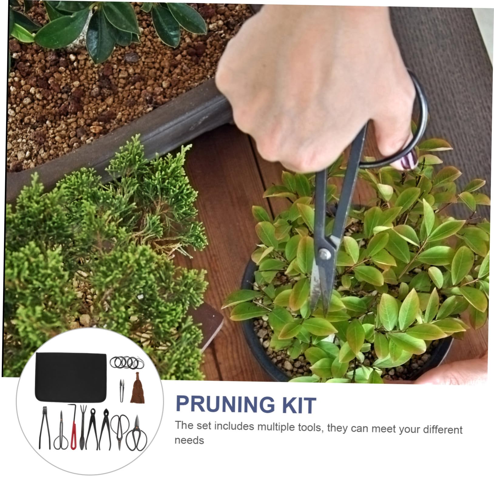 BESTonZON Professionelles Gartenscheren Satz Für Gartenarbeit Und Bonsai Mit Langlebigen Kohlenstoffstahlwerkzeugen Scharfem Trimmer Und Aufbewahrungstasche Für Präzises Schneiden