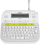 Brother P-Touch, PTD210, Easy-to-Use Label Maker Bundle (4 Label Tapes Included), White, Small