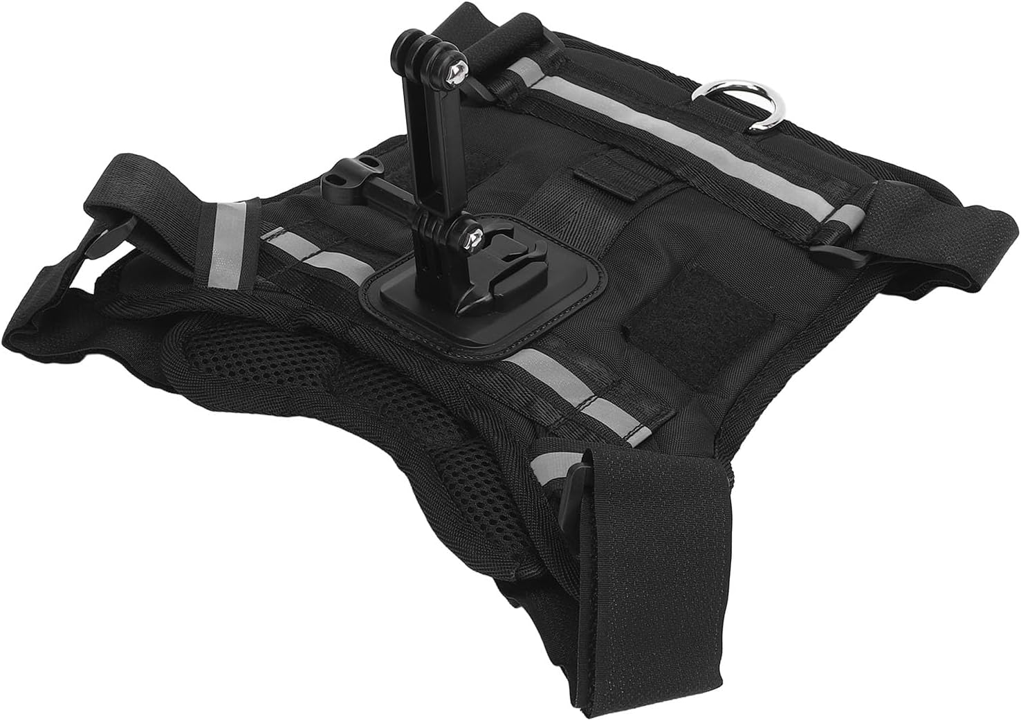 Yctze Dog Harness Mount for Action Camera - Adjustable Chest and Back Vest for Large, Medium & Small Dogs - Comfortable Nylon Construction with Double Mounting Options for Unique
