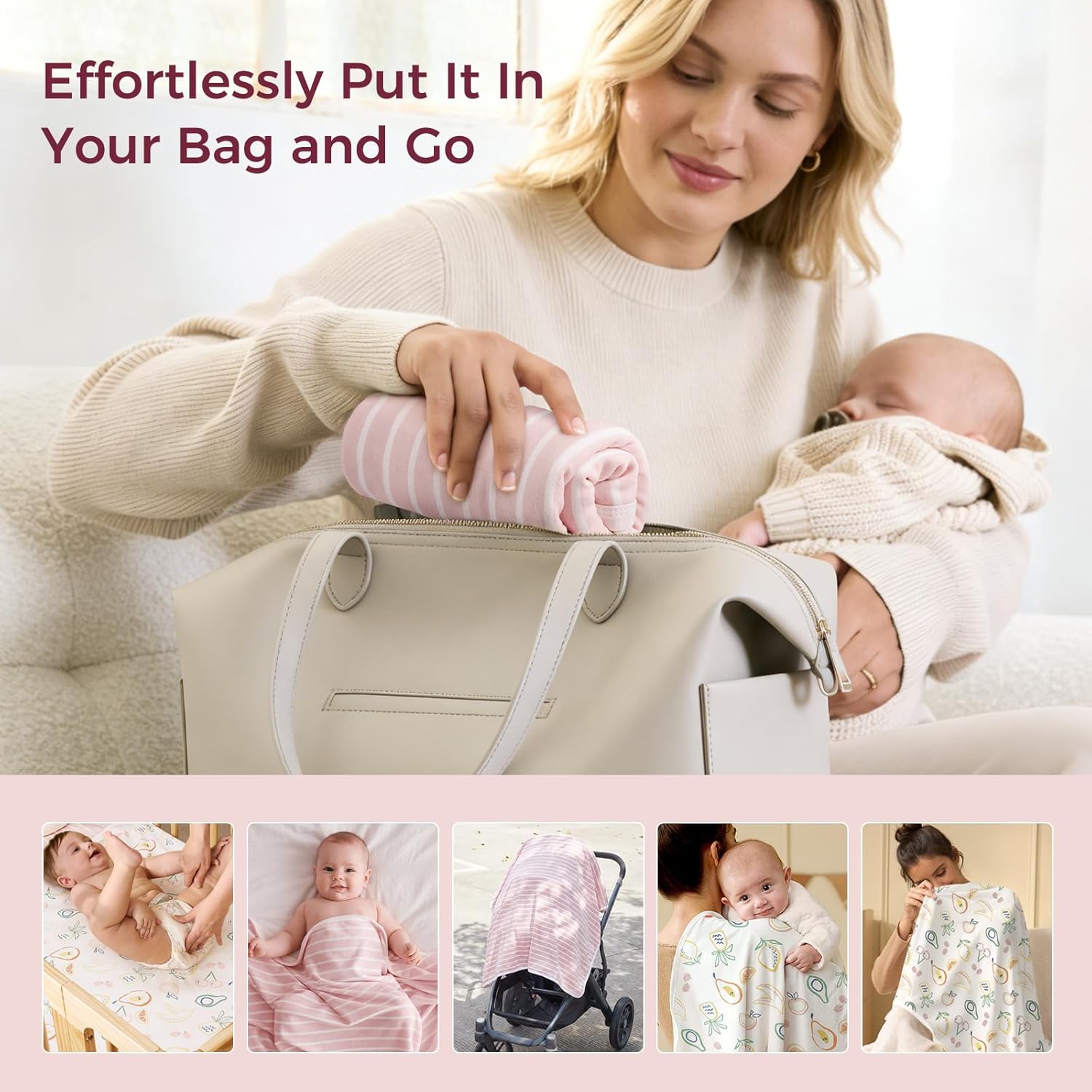 Momcozy Baby Towel with Hooded - Ultra Soft & Absorbent Large Bath Towel Set for Comfort & Gentle on Baby's Skin - Shower Gift & Bath Essential & Baby Registry Search for Newborn,Infant,Toddler,Kids - Image 8