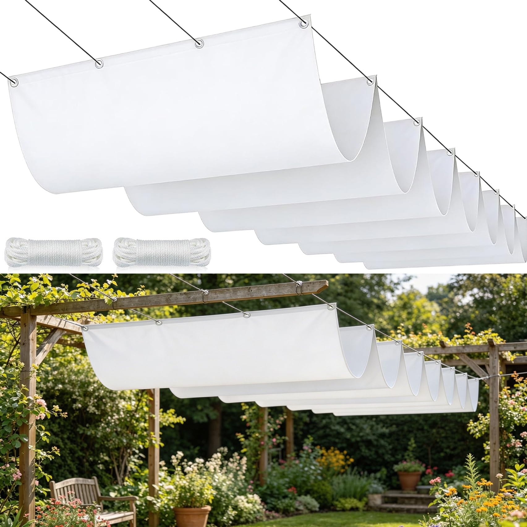 Voiles d'ombrage de vague pour sublimer votre extérieur
