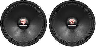 Rockville RVP15W8 1000W Peak/500W RMS 15-in Raw DJ Subwoofer 8 Ohm, Fiber Reinforced Paper Cone, 51 oz Magnet, for PA and DJ Speaker enclosures and Cabinet rebuilds, 2-Piece