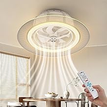 Ceiling Fan Light, LED Light Guide Plate, 2 Lights, 4,500 LM, Oscillating, DC Motor, Forward and Reverse Rotation, Remote Control, Stepless Tone Dimming, 6 Levels of Air Flow Adjustment, Timer