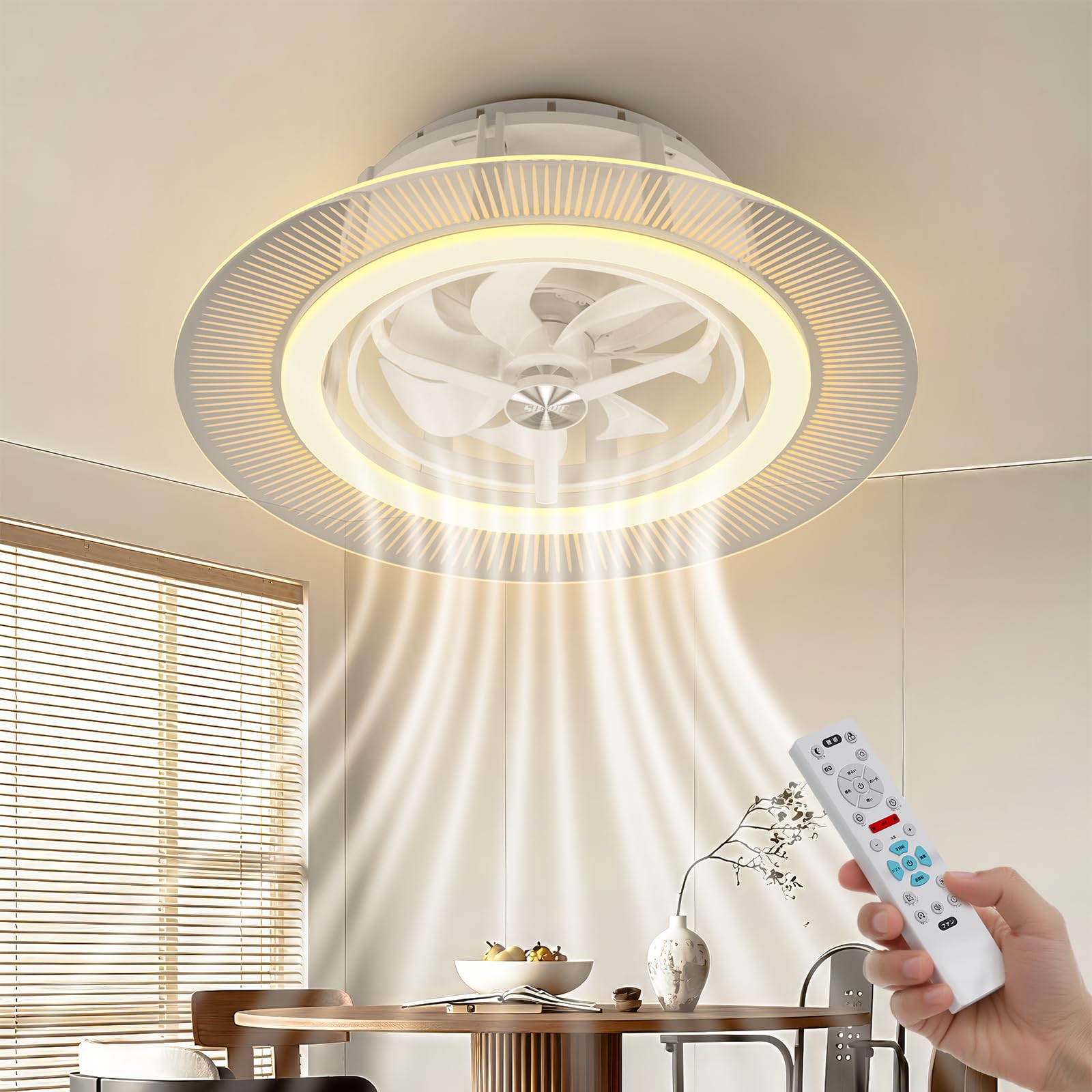 Amazon.co.jp : 「SUNPIE」シーリングファンライト 12畳対応 led 導
