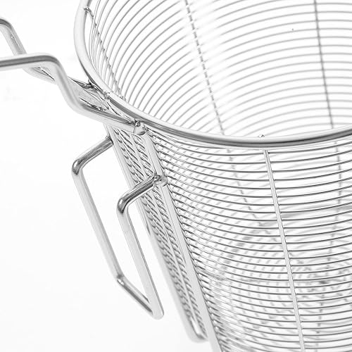 Miniatura 9 de Colador de pasta, colador de pasta, cesta de metal con asa, escurridor de pasta de acero inoxidable, colador de espaguetis, colador de malla de 6.3