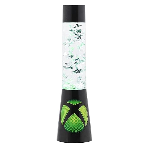 Paladone Xbox Glitter Flow Lamp, Night Light Mood Lighting, 33 cm