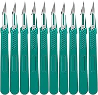 YixangDD 10 Pack #11 Scalpel Blades with Handles & Protective Covers - Sharp Stainless Steel for Lab, Crafts, Anatomy, Sculpting