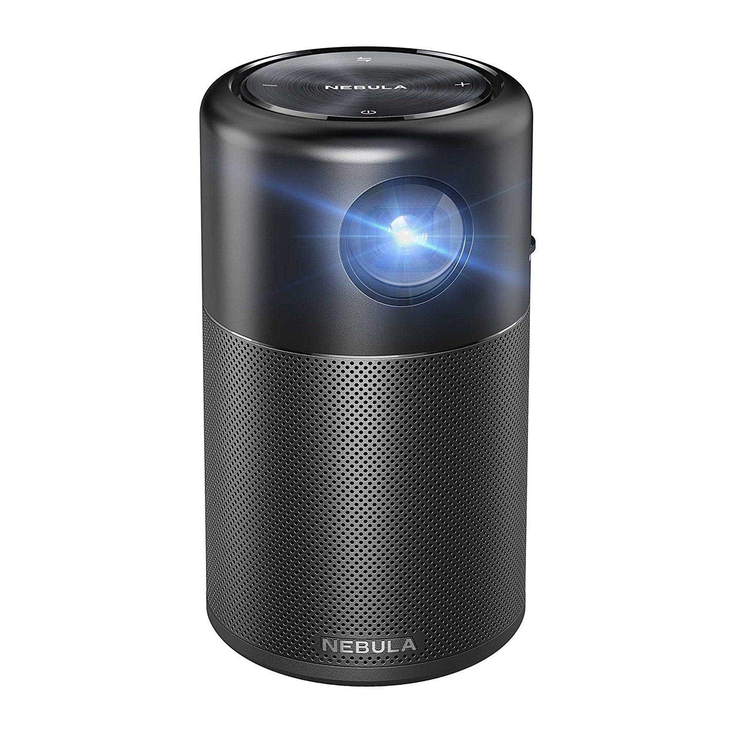 プロジェクター NEBULA capsule by Anker Poket Projector Nebula Capsule, by Anker, Smart Wi-Fi Mini Projector, Black, 100