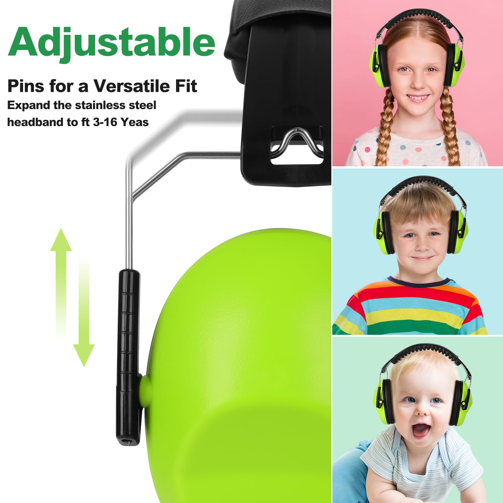 Floriogra 12 paquetes de protección auditiva para niños, protección auditiva para niños, protección auditiva plegable, protección auditiva para niños, protección contra el ruido, auriculares para
