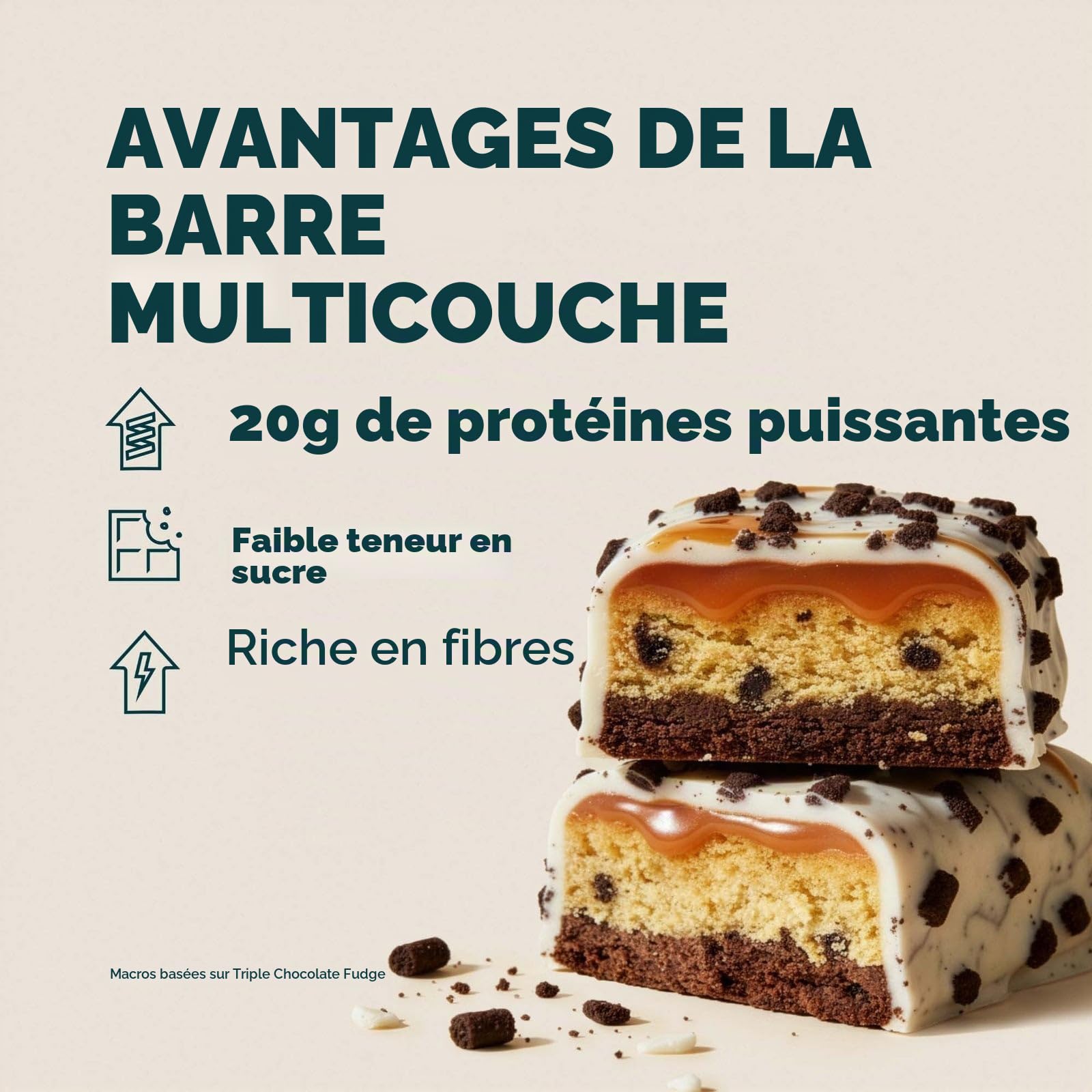 Myprotein Layered Protein Bar - Cookie Crunch - 12 x 60g