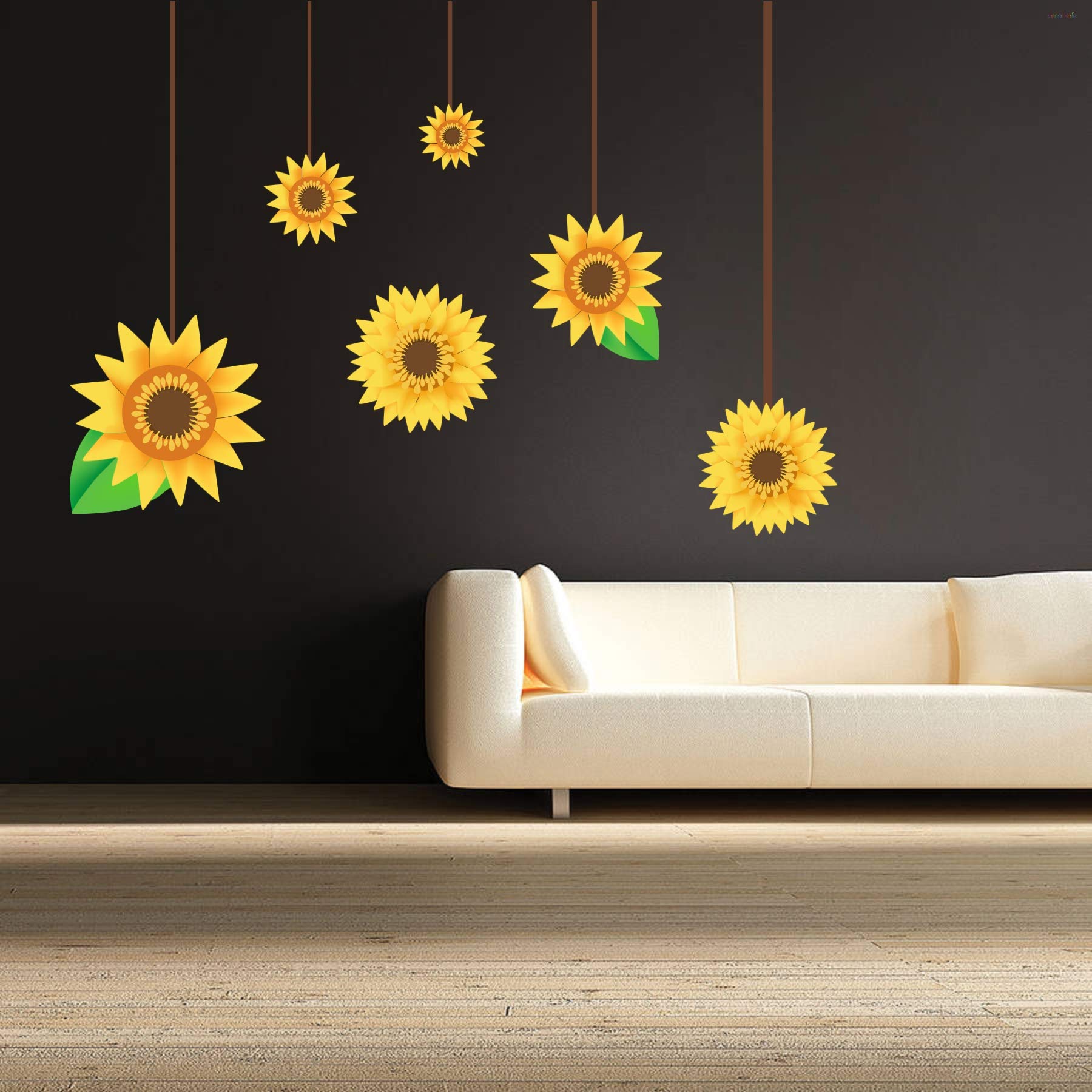 Sticker Hub Sunflower Hanging Wall Stickers Wall Decals Garden Flower Wall Stickers Bedroom Living Room TV Wall Art Refrigerator Decor Murals_ BS319F (B07RSJSCRN) Amazon Price History, Amazon Price Tracker
