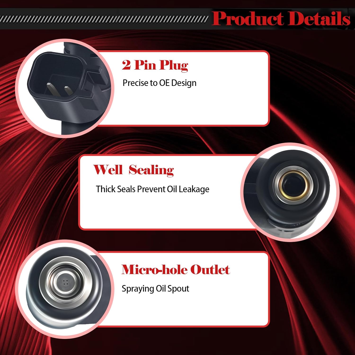Fuel Injectors 53032145AA Set of 8 Compatible with Jeep Grand Cherokee 2001-2002,for Dodge Durango 2001-2003,for Dakota 2001-2003,for Ram 1500 2002-2003 4.7L V8 Replace No# 812-12144 FJ475