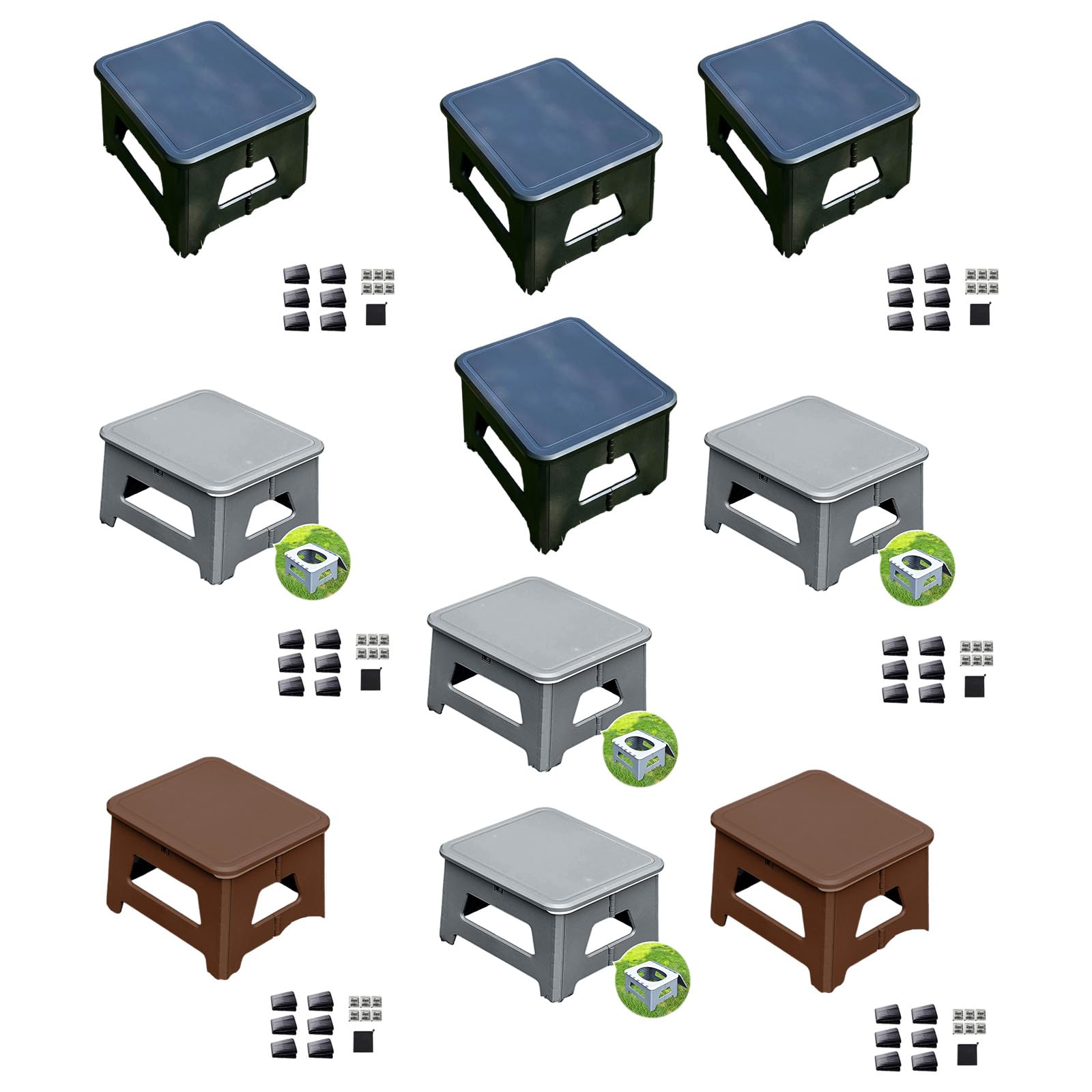 Porta Potty - Inodoro plegable de viaje, almacenamiento compacto, ligero, de alta capacidad, bolsa antiolores, emergencia de camping, uso