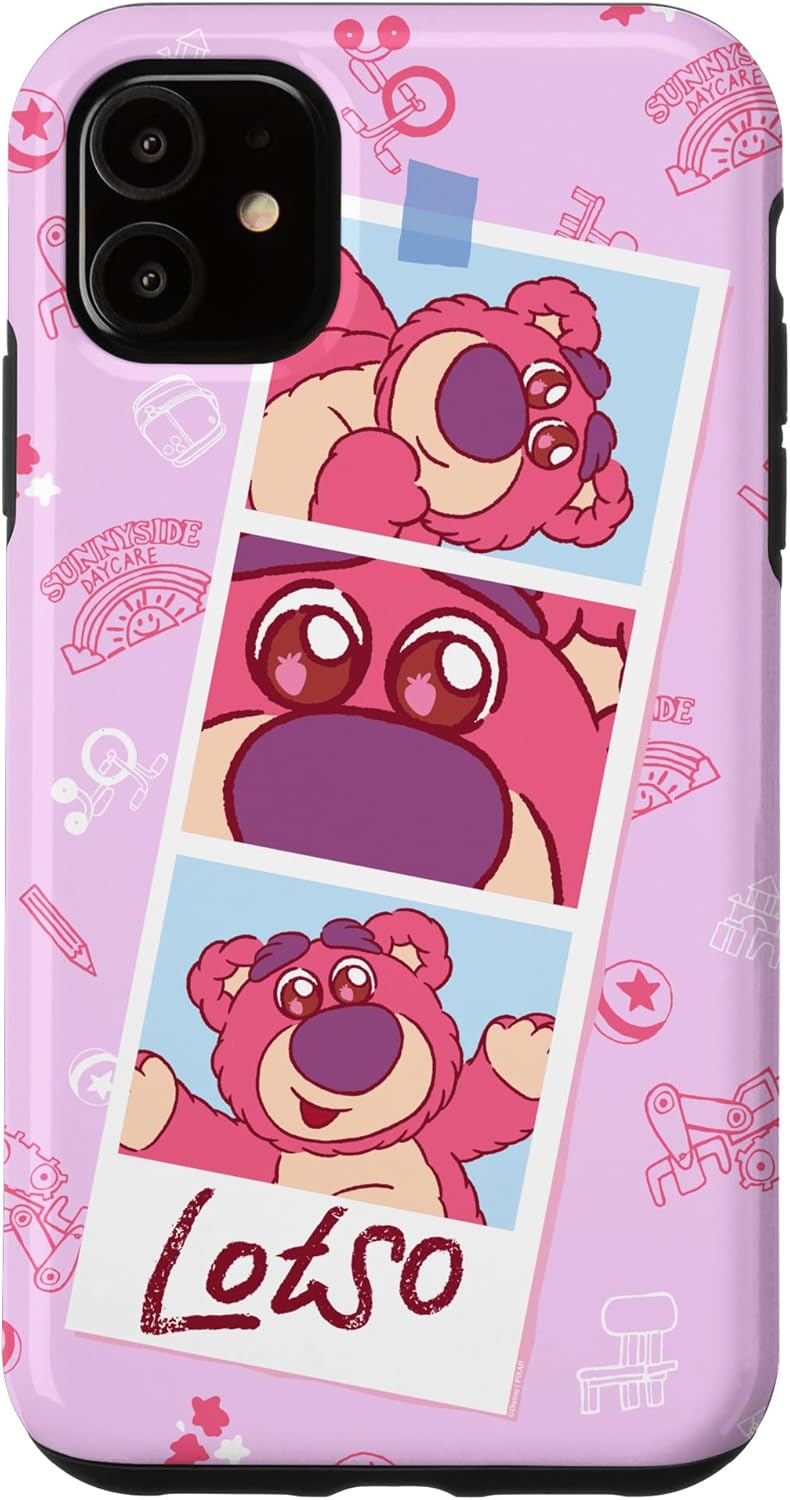 Disney and Pixar’s Toy Story Lotso Fluffy Cute Photo Strip Case for iPhone 16 Pro Max