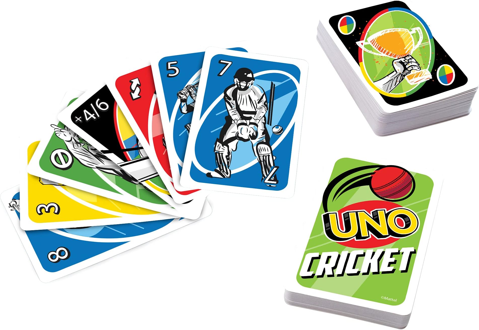 Mattel Uno Cricket Card Game,Kid,